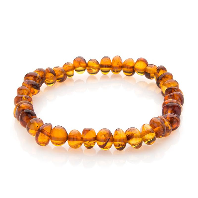 Bracciale ambra cognac — per evocare momenti speciali