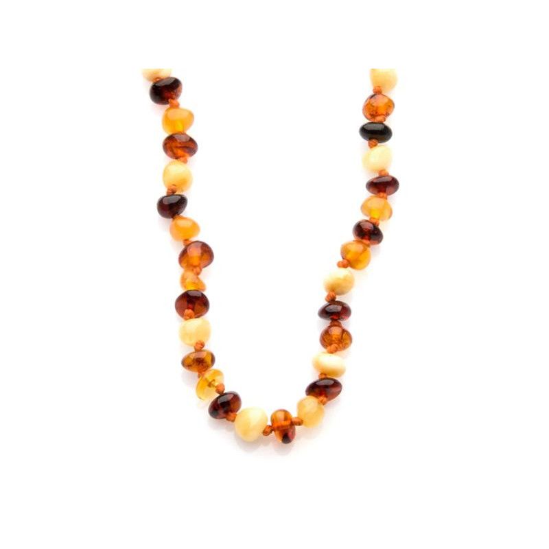 Collana ambra multicolore — per evocare ricordi marini