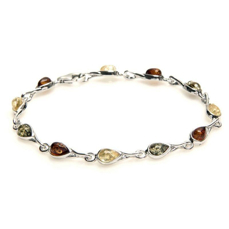 Bracciale ambra multicolore — per evocare la natura