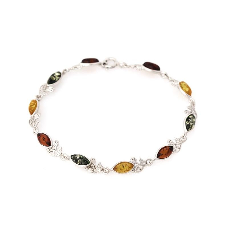 Bracciale ambra multicolore — per racchiudere i tuoi pensieri