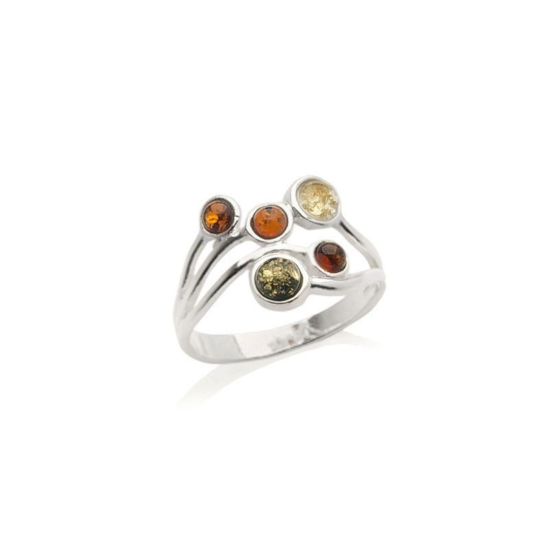 Anello ambra multicolore — per preservare i ricordi