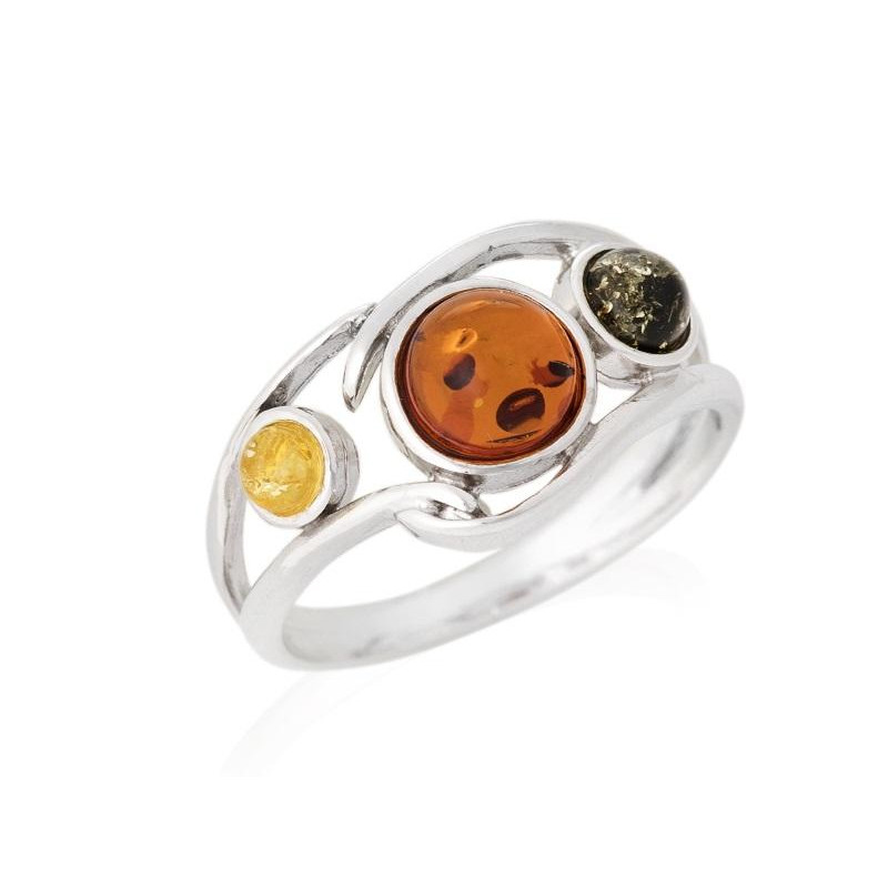Anello ambra multicolore — per custodire i tuoi ricordi