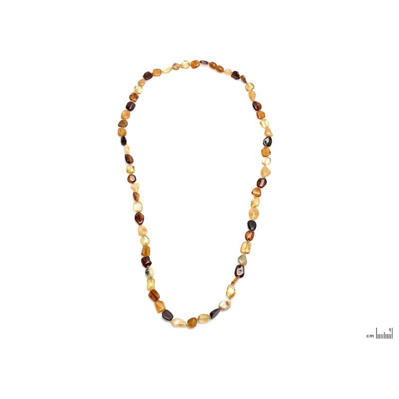 Collana ambra multicolore — per evocare i treni della memoria
