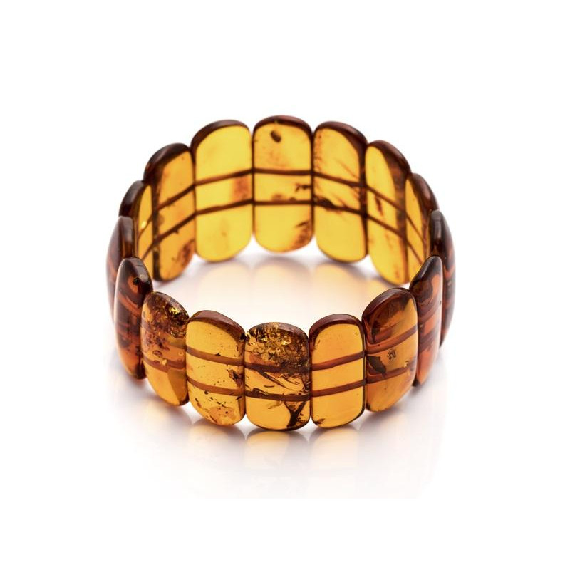 Bracciale in ambra naturale cognac – per custodire la tua luce interiore