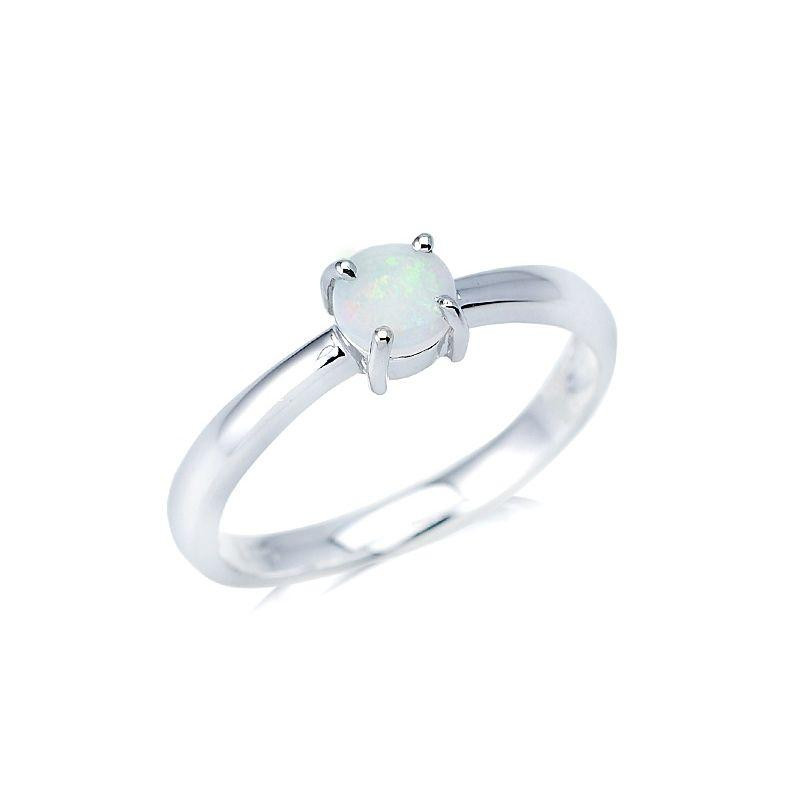 Anello opale bianco naturale — per racchiudere il sole Aussideo