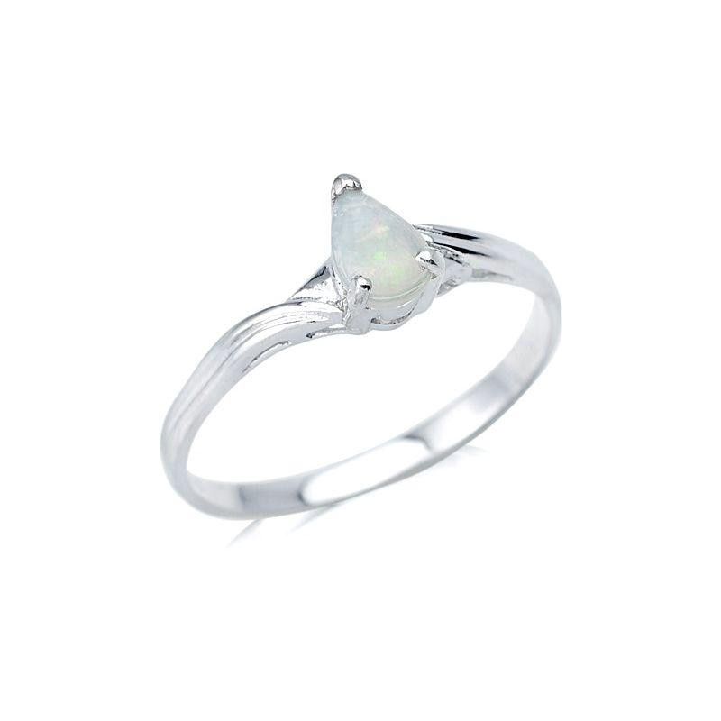 Anello opale bianco — per perpetuare l'essenza australiana