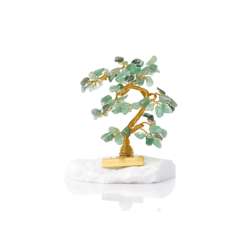 Albero della felicità in avventurina e marmo greco per dare calore e stile all'ambiente