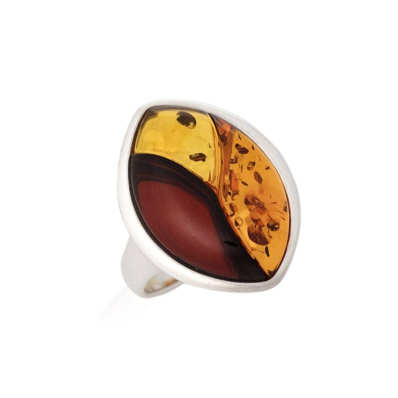 Anello ambra multicolore — per portare la natura in ogni momento