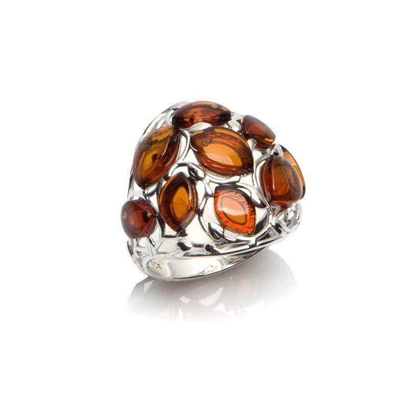 Anello ambra cognac — per portare il mare nella vita