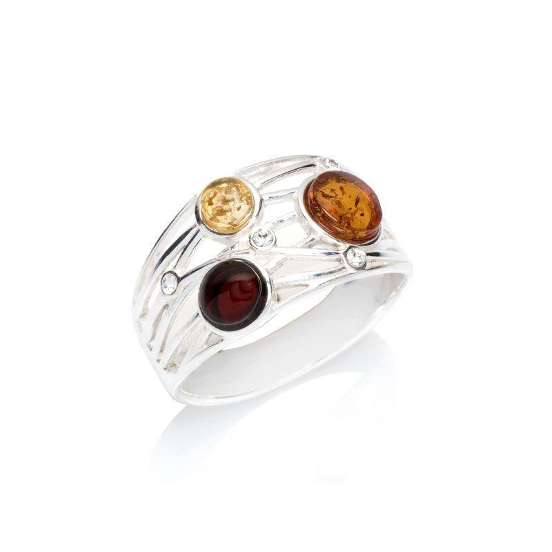 Anello ambra multicolore — per racchiudere le tue storie