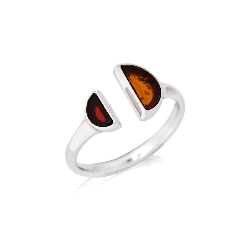 Anello ambra cognac Mar Baltico — per portare le storie del mare