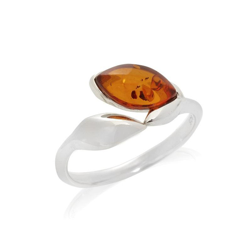 Anello ambra cognac Mar Baltico — per portare l'essenza del mare