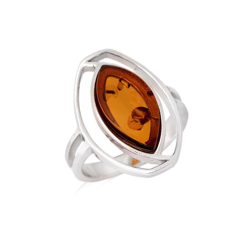 Anello ambra cognac — per onorare la natura