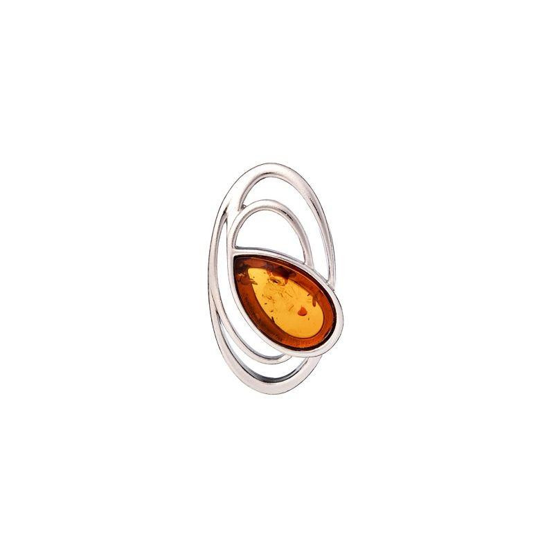 Ciondolo ambra cognac — ricordo sussurrale