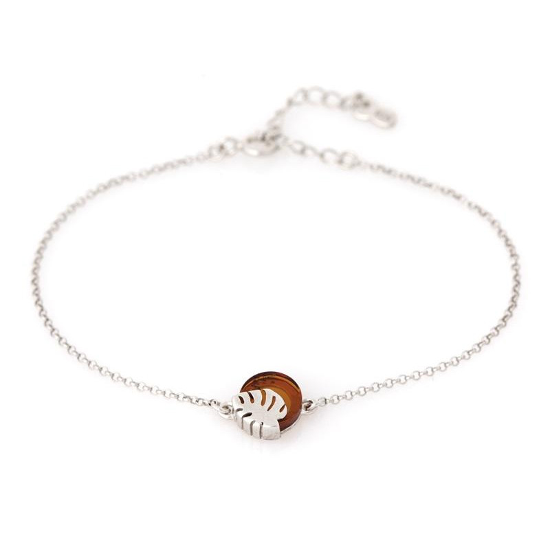 Bracciale ambra cognac — per portare l'oro del mare