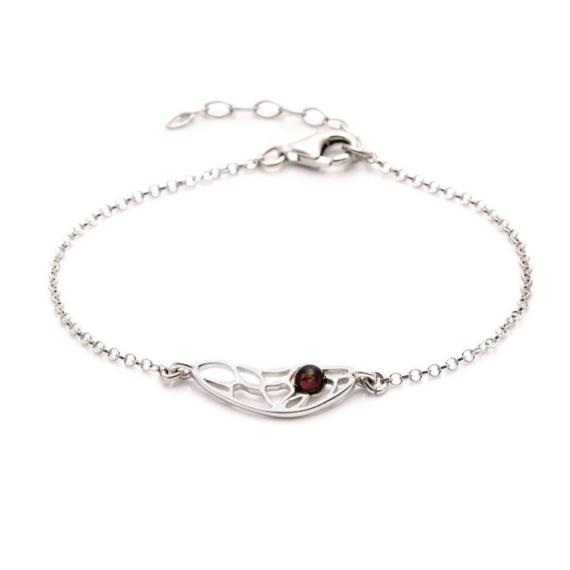 Bracciale farfalla ambra cognac — per raccontare storie