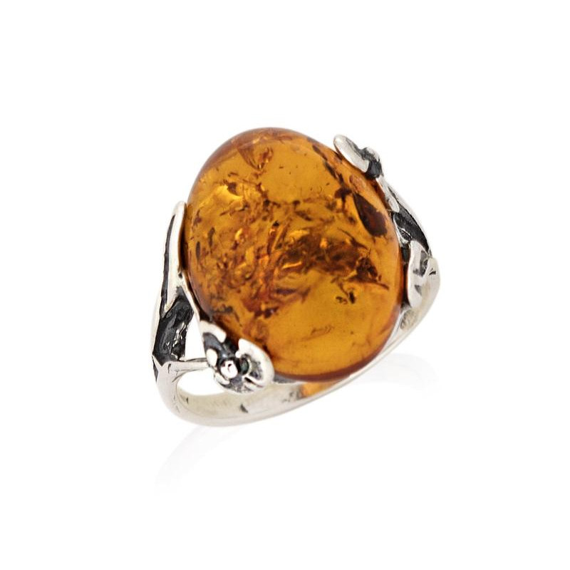 Anello ambra cognac — per evocare i tuoi sogni antichi