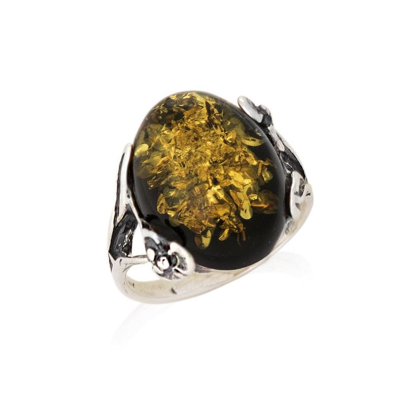 Anello ambra verde — per raccogliere i tuoi sogni