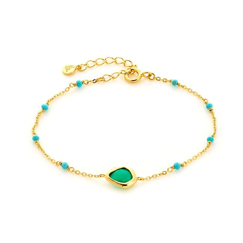 Bracciale onice e turchese — per custodire i tuoi sogni