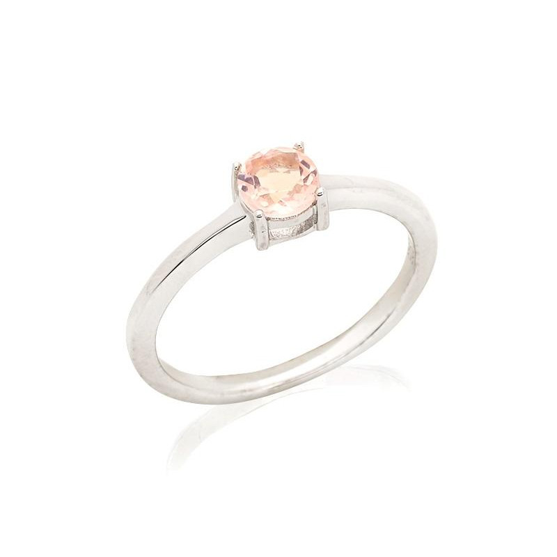 Anello tondo con quarzo rosa — per portare con te un'intenzione