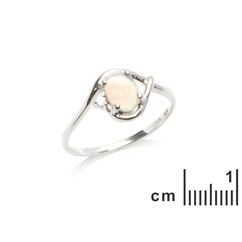 Anello opale zirconio — per racchiudere l'essenza — foto 1