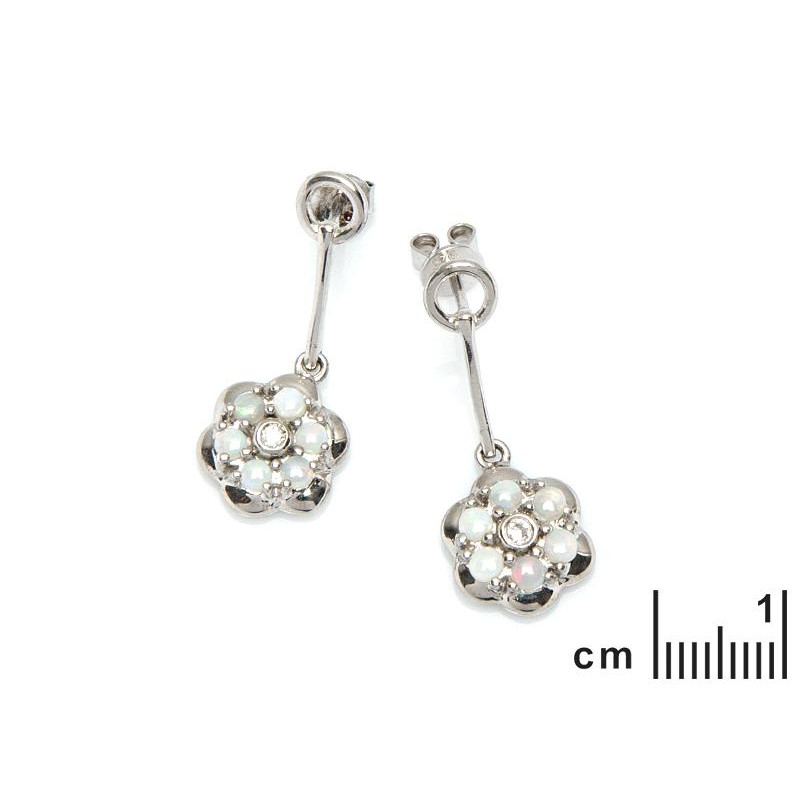 Orecchini opale e zirconio — per缨络 — foto 1