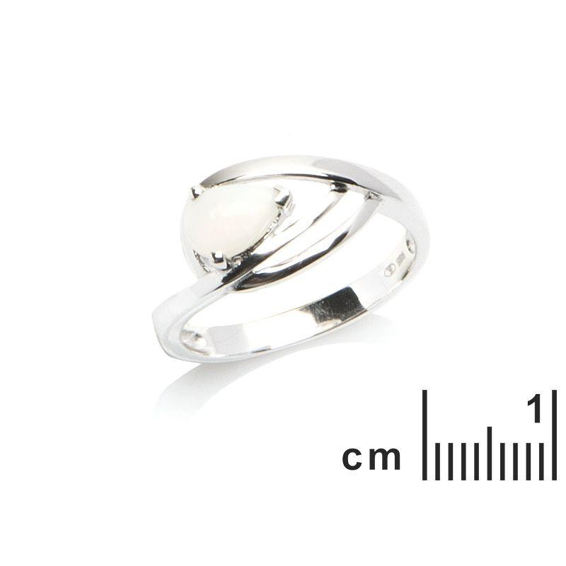 Anello opale bianco — per raccontare storie (cod. 8640) — foto 1