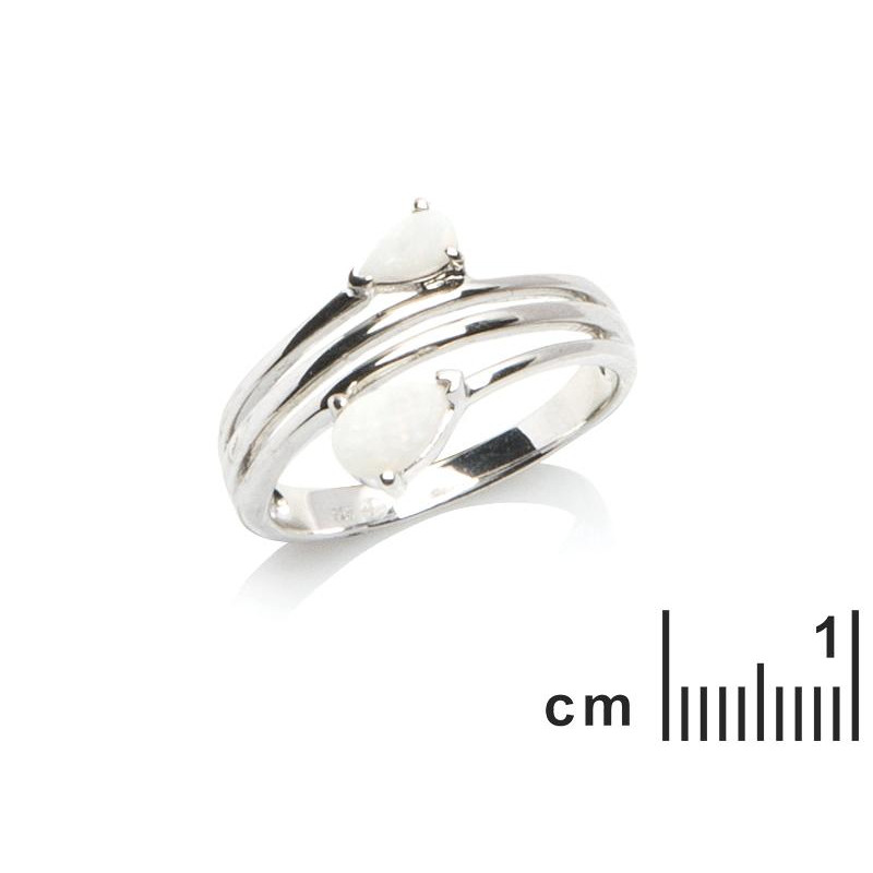 Anello opale bianco — per racchiudere l'essenza della natura — foto 1