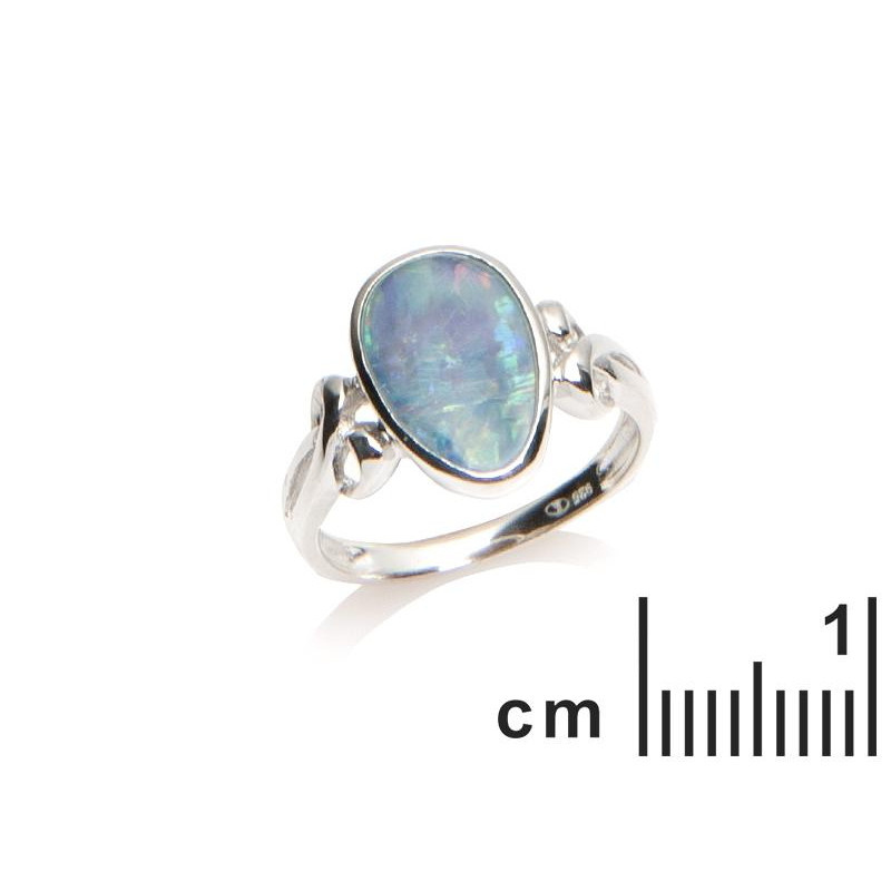 Anello opale blu — per evocare l'oceano — foto 1