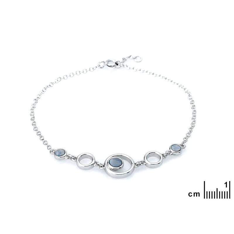 Bracciale opale blu, per evocare l'infinito — foto 2