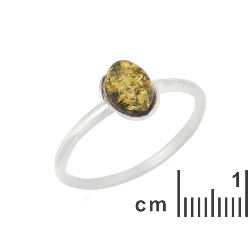 Anello ambra verde Baltico — per custodire i tuoi ricordi — foto 1