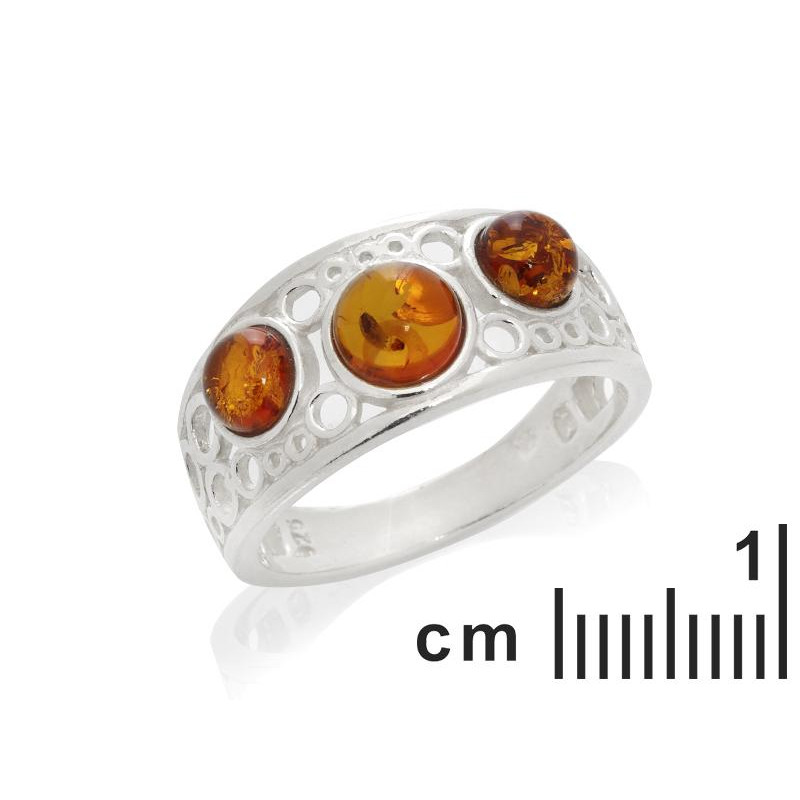 Anello ambra cognac Baltica — per custodire i tuoi ricordi — foto 1