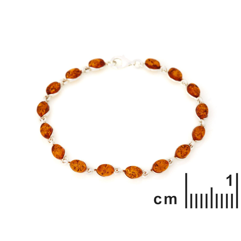 Bracciale ambra cognac — per racchiudere le tue storie — foto 1