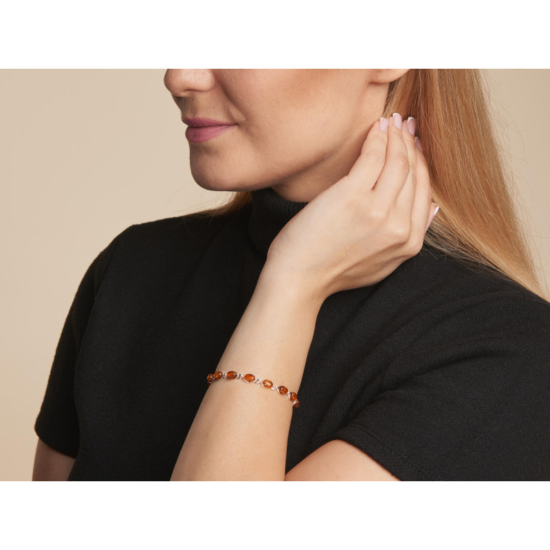 Bracciale ambra cognac — per racchiudere le tue storie — foto 2