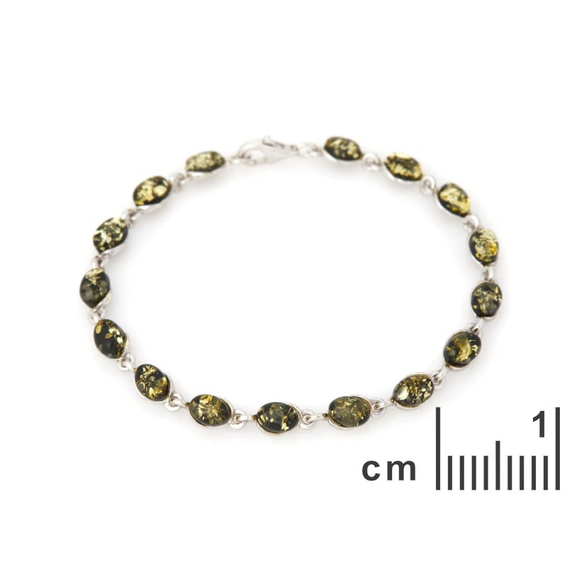 Bracciale ambra verde — per condividere il tuo cammino — foto 1