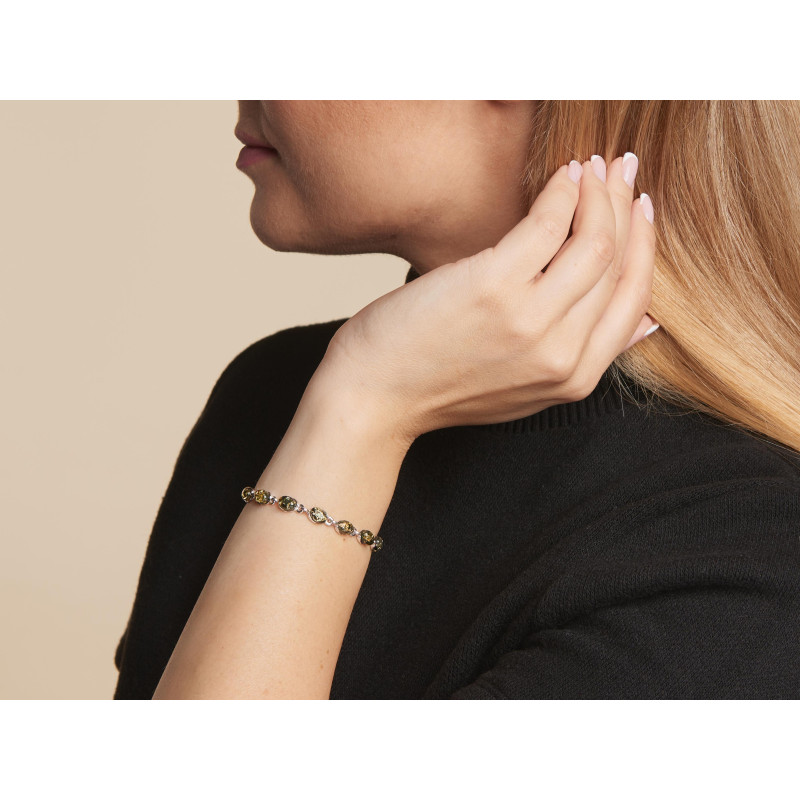 Bracciale ambra verde — per condividere il tuo cammino — foto 2