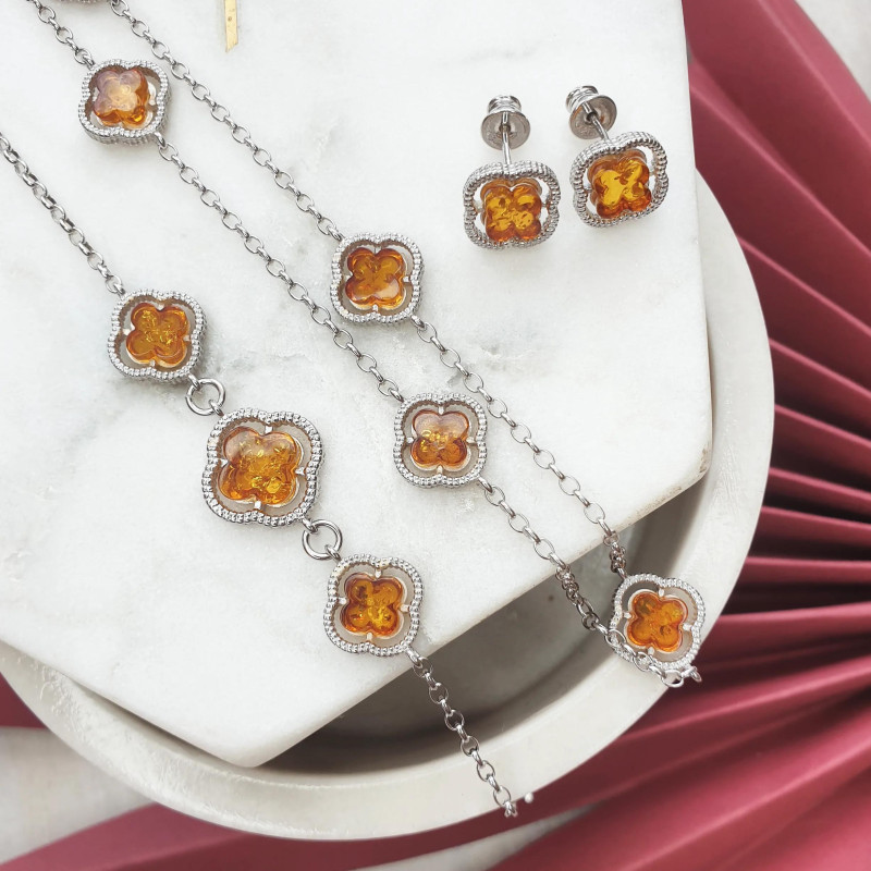 Bracciale ambra cognac — per evocare momenti dolci — foto 2