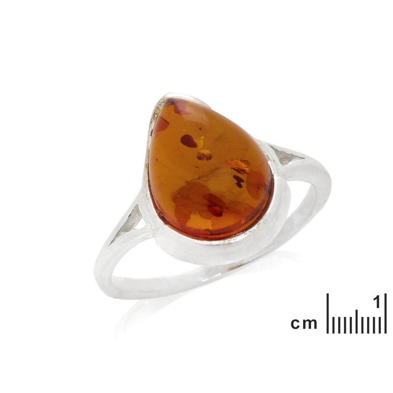 Anello di ambra cognac per custodire i ricordi della vita — per ricordare sempre il presente — foto 1