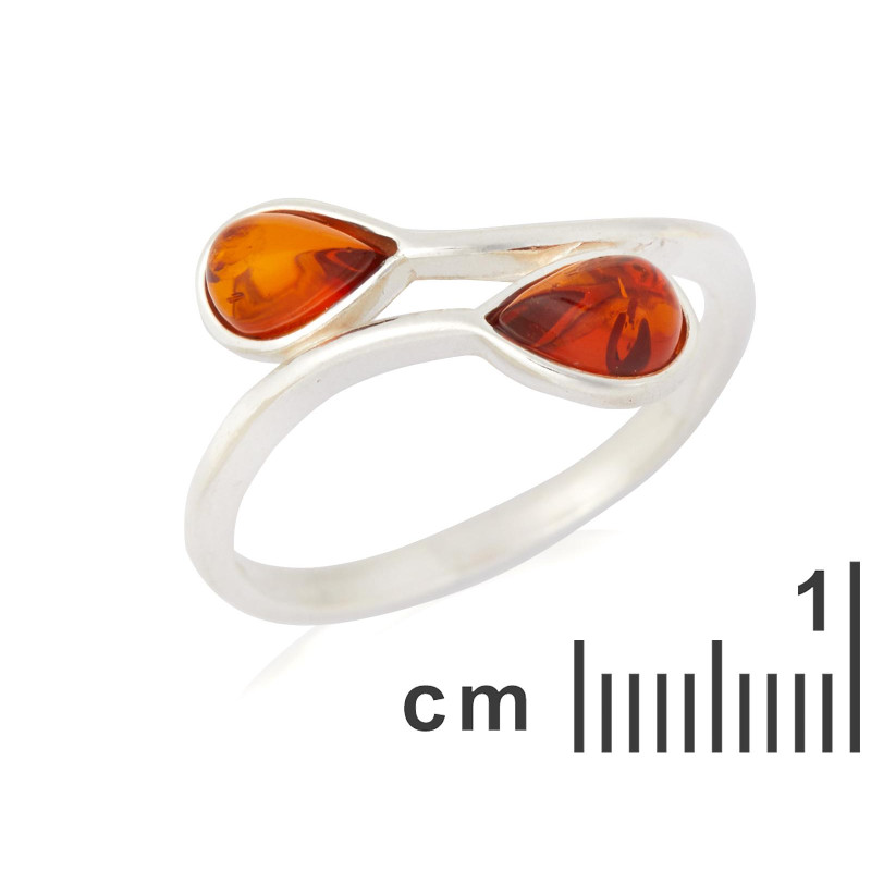 Anello ambra cognac — per racchiudere i tuoi ricordi (cod. 8788) — foto 1