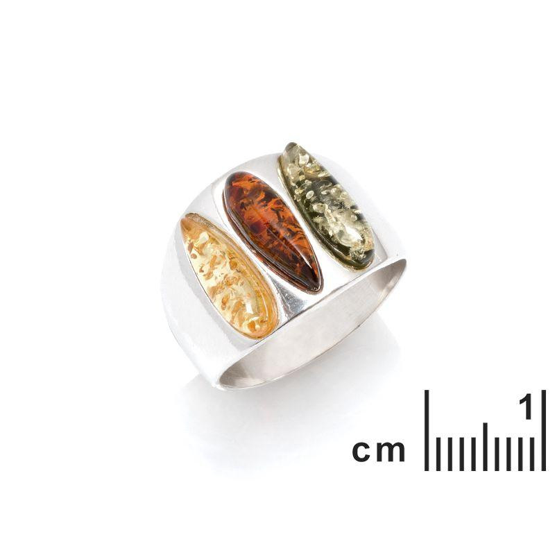 Anello ambra multicolore — per portare l'oceano in ogni momento — foto 1