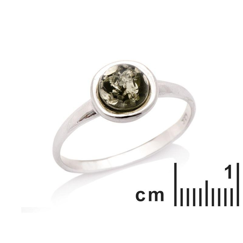 Anello ambra verde — per portare la serenità del Mar Baltico — foto 1