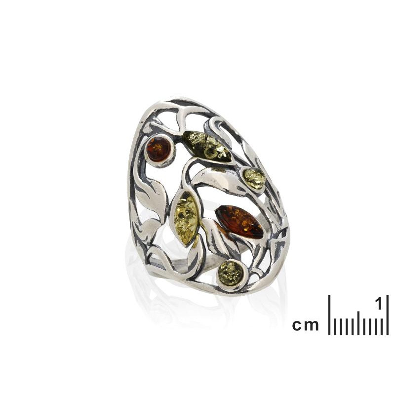 Anello ambra multicolore — per racchiudere l'oceano Baltico — foto 1