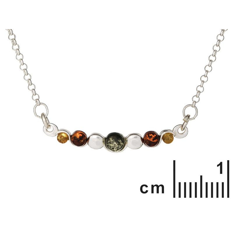 Collana ambra multicolore — per racchiudere i tuoi sogni (cod. 8841) — foto 1