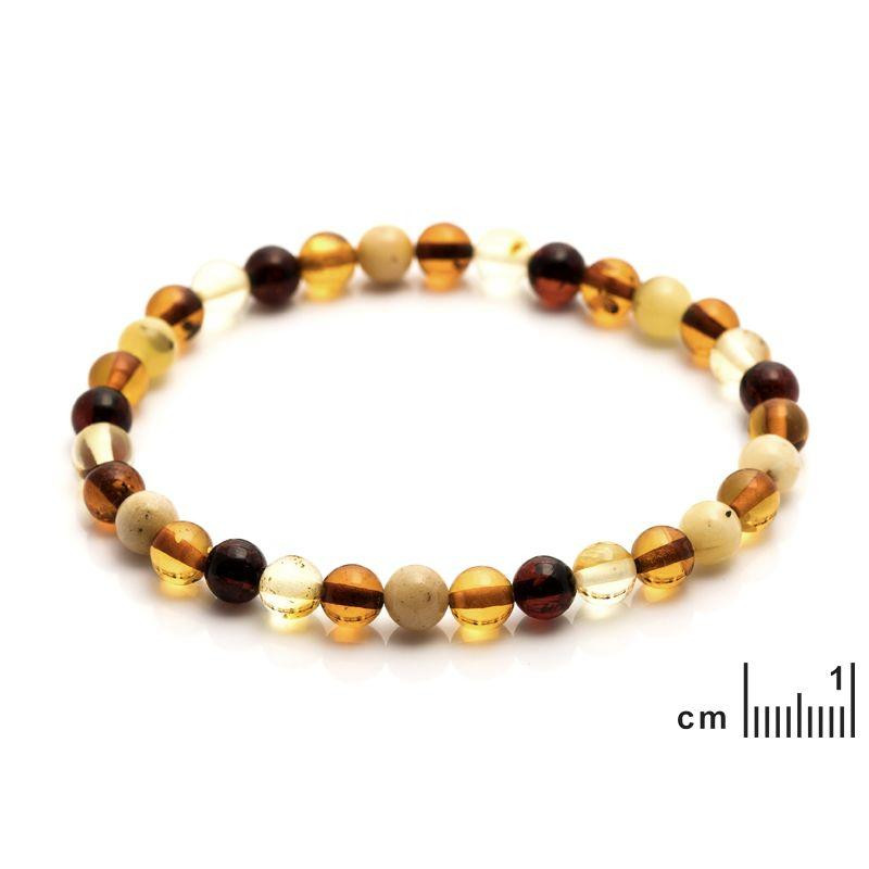 Bracciale di ambra multicolore — per custodire la tua luce interiore — foto 1