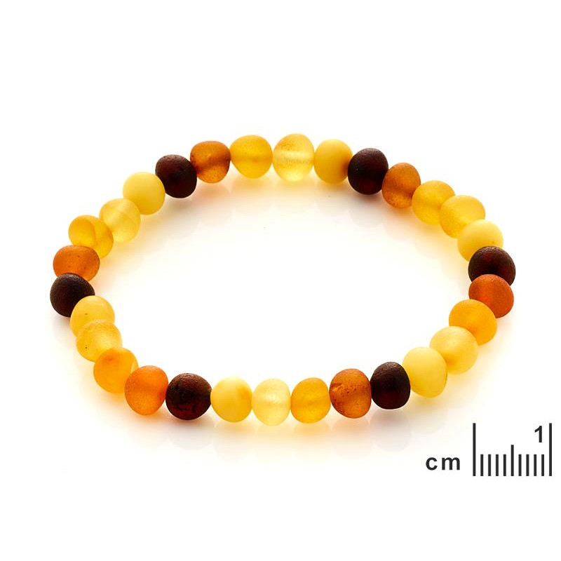 Bracciale in ambra multicolore, 18 cm — per custodire la luce dei ricordi — foto 1