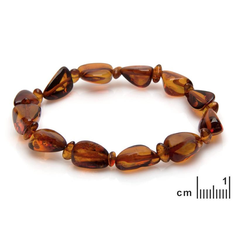 Bracciale ambra cognac — per evocare l'essenza del mare — foto 1