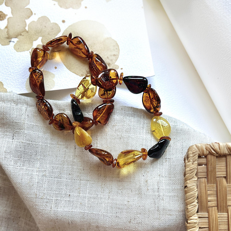 Bracciale ambra multicolore — per portare con te l'essenza del Mar Baltico — foto 3