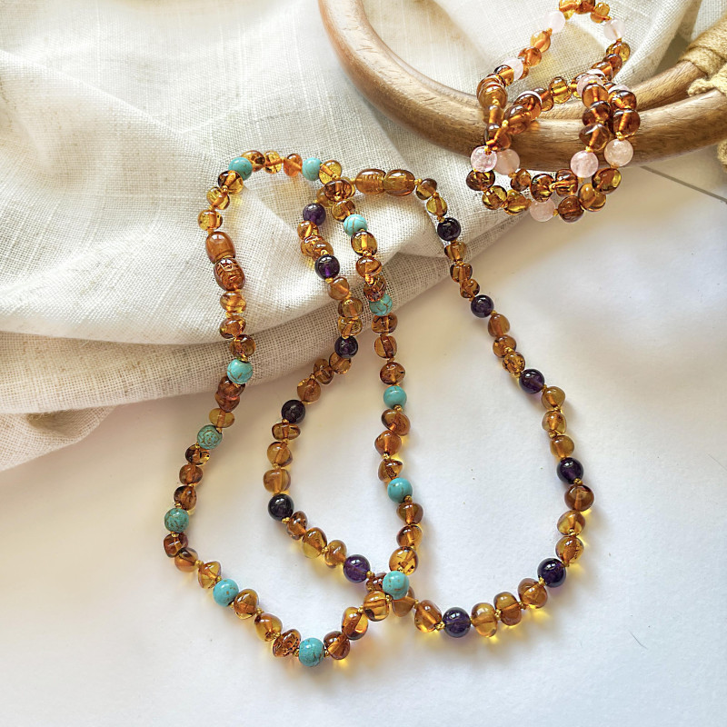 Collana ambra e ametista — per custodire i tuoi ricordi — foto 2