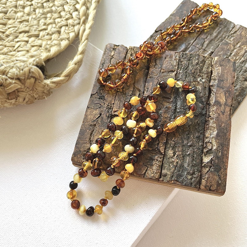 Collana ambra multicolore — per portare con te un'intenzione — foto 1
