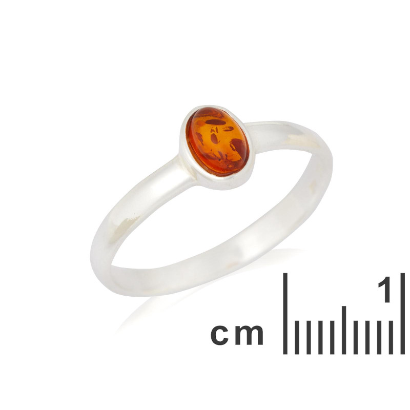 Anello ambra cognac — per evocare momenti speciali (cod. 8921) — foto 1